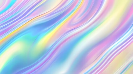 Obraz premium A vibrant, flowing design featuring a spectrum of pastel colors, creating a dynamic and mesmerizing abstract pattern.