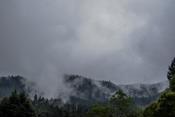 time lapse clouds over mountain