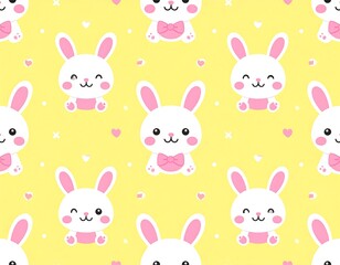 Cute Easter Bunny Pattern.