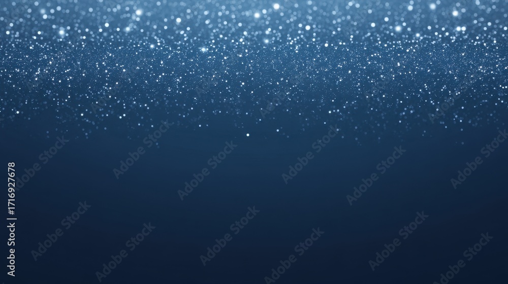 Poster beautiful sparkling blue background with shimmering particles creating a magical atmosphere ideal fo