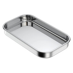 Stainless Steel Rectangular Baking Pan, Empty, Kitchenware
