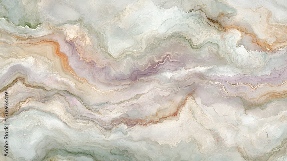 Poster a sophisticated design showcases a soft and flowing marble-like pattern in muted pastel tones.