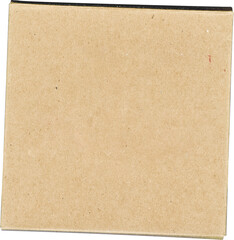 Square Cardboard Texture with Speckles on Gray Background isolated on a transparent background
