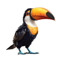 Fototapeta premium Colorful Toucan Bird with Bright Beak – Exotic Wildlife Photography
