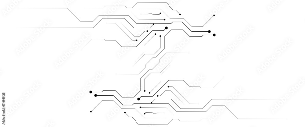 Poster vector abstract technology background circuit board for web banner background
