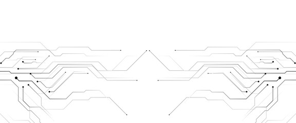 Vector abstract technology background circuit board for web banner background	