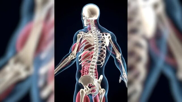 Human Anatomy Internal Organs, Skeleton, and Circulatory System