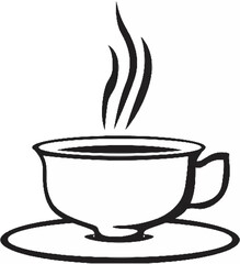 Elegant Teacup with Steam.eps