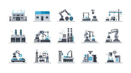 Obraz premium Industrial Automation and Manufacturing Processes.