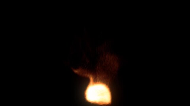 Realistic fire flame spray transparent video footage for your video element.