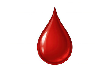 Obraz premium Red blood drop vector illustration depicting health, medical care, and fluid dynamics, transparent background