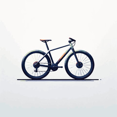 Naklejka premium bicycle, cycle, bike, biking, ride, sport, isolated, vector, illustration, activity, lifestyle, character, transportation, transport, leisure, background, people, travel, cartoon, wheel, speed, road, 