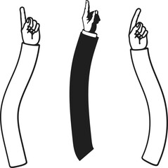 hand holding number one