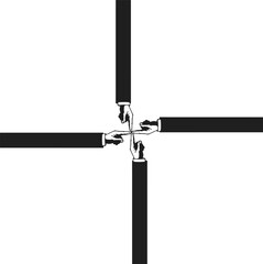 sword isolated on white