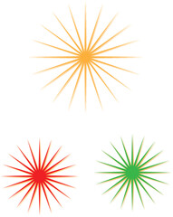 set of fireworks