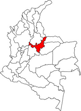 A detailed vector map of Colombia highlighting the Boyac&aacute; department. Perfect for data visualization, presentations, and educational infographics.

