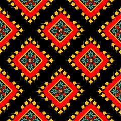 pattern batik flower damask ethnic boho ikat texture tribal geometric background
