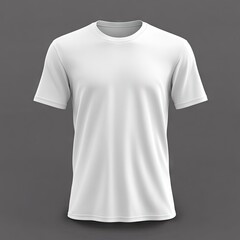 Blank white t-shirt, front view (1)