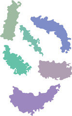 Watercolor brush stroke and texture grunge vector