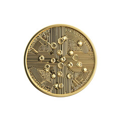Cryptocurrency coin isolated blockchain finance design Bitcoin illustration digital currency modern investment visuals