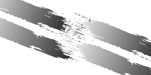 A collection of curved black and white ink vector lines. Long, rounded hand-drawn brush strokes, highlighted text, and a frame, Modern.