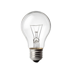 Classic light bulb isolated clean white symbolizing ideas creativity innovation business success minimalism and professional design visuals