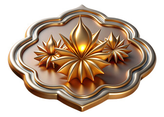 gold star ornament frame design icon art symbol logo