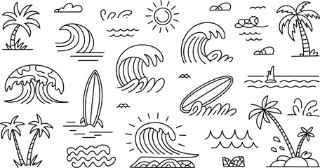 Hand drawn seamless pattern with flowers and food doodle elements vector illustration