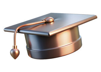graduation cap and diploma vector design icon 