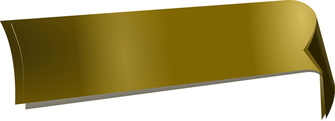 gold gradient text frame label ribbon. gold ribbon banner graphic