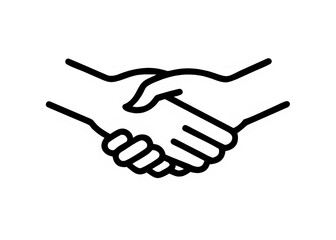 Handshake Icon Symbol of Agreement, Partnership, and Collaboration