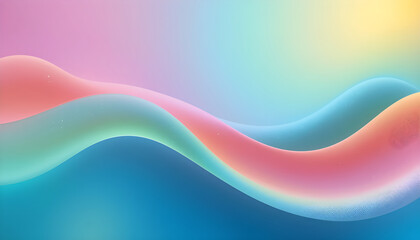 Colorful Abstract Wave Background with Gradient Flow of Pink, Purple, and Blue Light Lines Creating Modern Digital Art Design