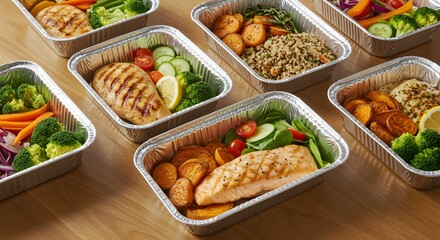 Healthy meal prep containers