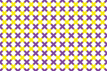 Obraz premium Modern Dark Violet color and Yellow color checkerboard pattern