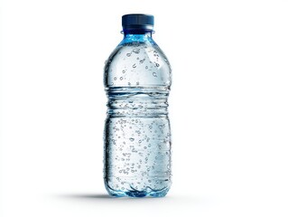 Fototapeta premium A refreshing bottle of water with bubbles