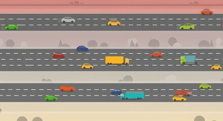 Highway traffic layers