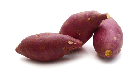 Ice cream sweet potato on a white background