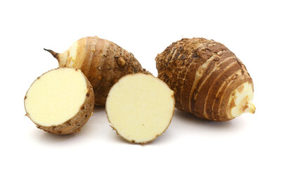 Small taro on a white background