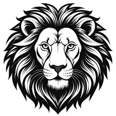 Obraz premium Majestic lion head graphic