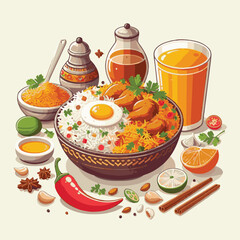 chicken, asian, dinner, spicy, basmati, food, cooked, cuisine, biryani, biriyani, arabic, healthy, dish, rice, background, indian food, indian, india, fresh, lunch, delicious, meal, masala, kabsa, fri