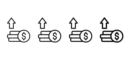 Business Value Multiple Line Icon Element