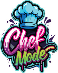 Cooking Graffiti T-Shirt | Bold Kitchen Typography Design for Chefs & Foodies