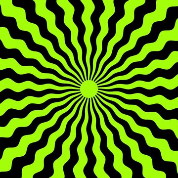 Sunburst, spiral pattern, optic swirl, retro waves, abstract motion, colorful rays, vintage style, graphic twist, radial beam, psychedelic