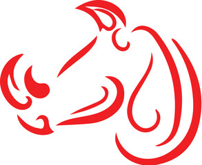 Rhinoceros icon simple icon. Vector ICON all icon Viktor	