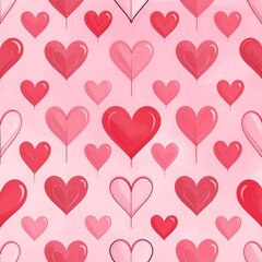 Heart-shaped lollipop pattern