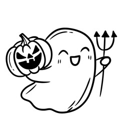 Cute Halloween ghost