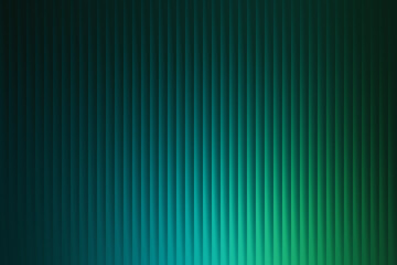 Fototapeta premium Abstract digital art with vertical bars of blue and green in a dark moody background