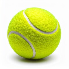 Vibrant tennis ball ready for action, perfect for sports ads or active lifestyle concepts