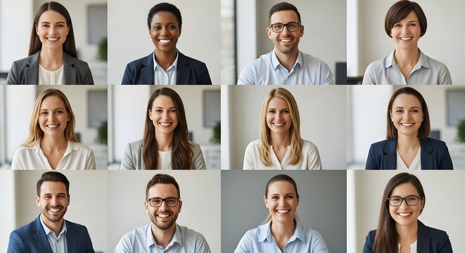 Diverse Team of Smiling Professionals Collaboration, Success, and Inclusivity