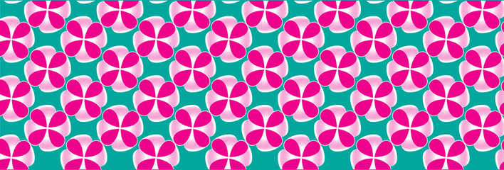 Fototapeta premium seamless pattern with pink flowers